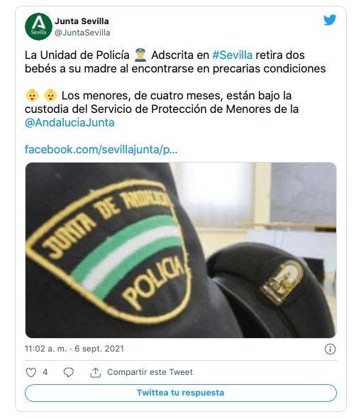 Comunicado de la Policía en Sevilla