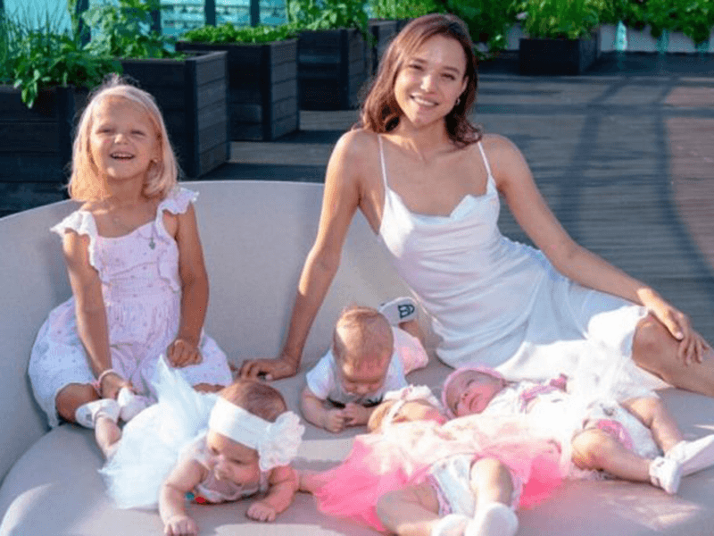 Christina Ozturk y sus bebés