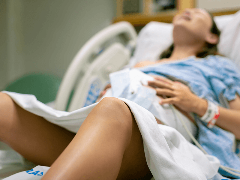 Embarazada y complicaciones de parto