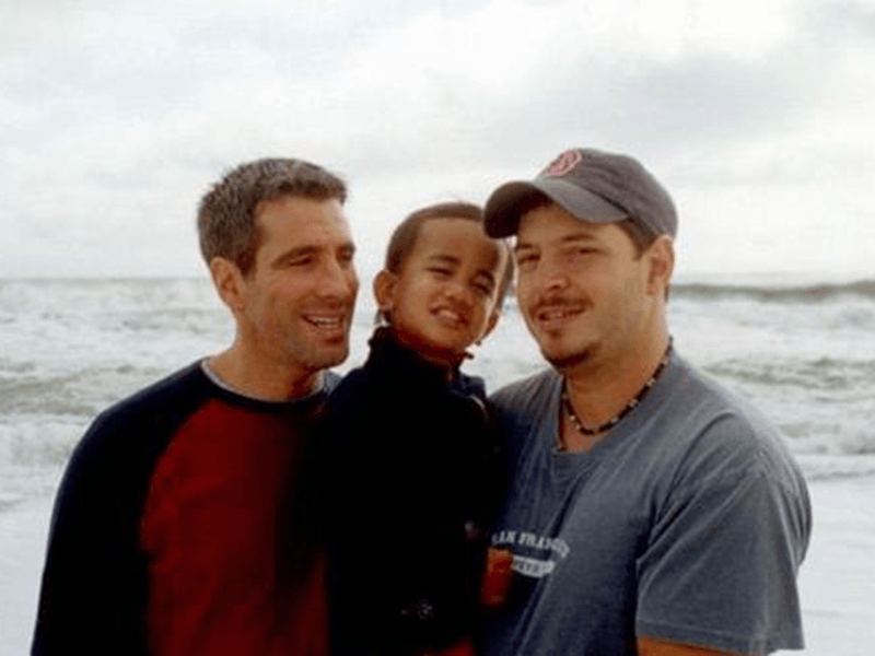 Pete Mercurio, Danny Stewart y su hijo