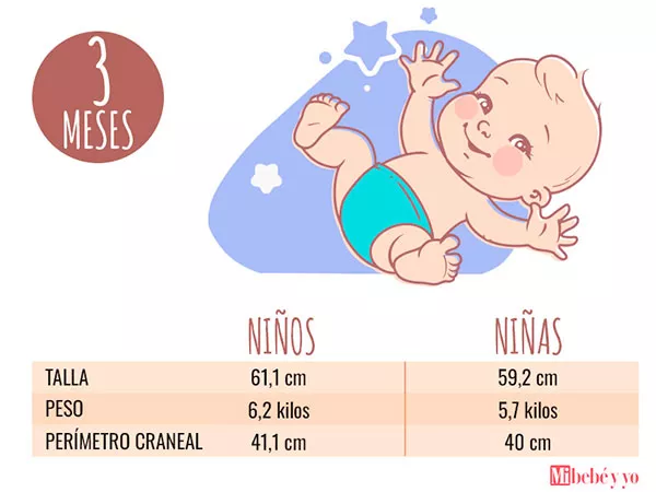 Bebé 3 meses - Desarrollo del bebé mes a mes