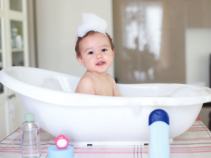 Productos necesarios para bañar al bebé
