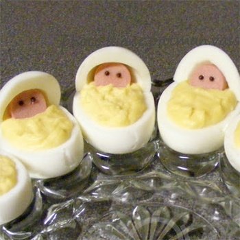 baby shower huevos