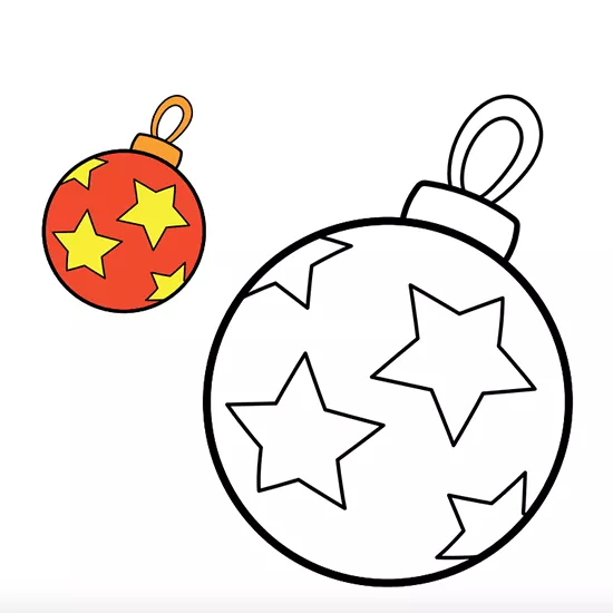  Manualidades y dibujos de esferas de Navidad