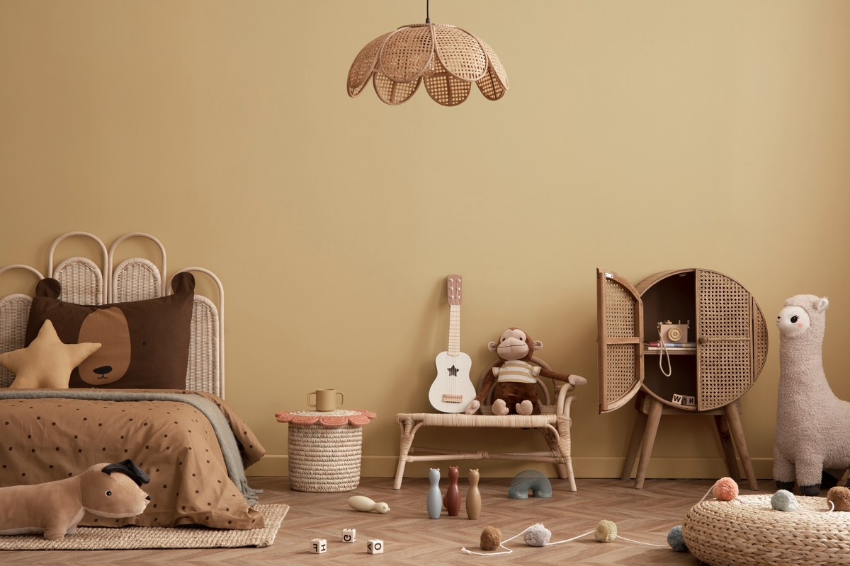 cuarto infantil todo beige