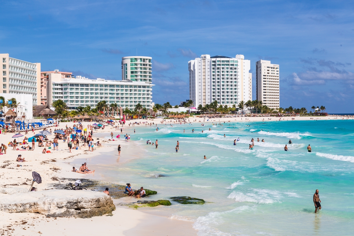 vista general playas de cancún 