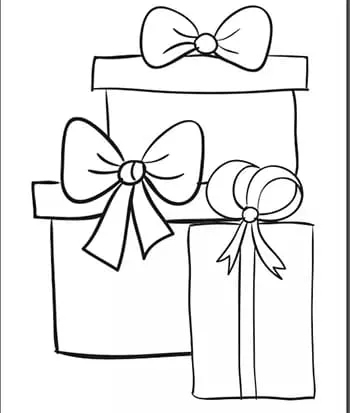 Dibujos para colorear juego de colorear regalos 