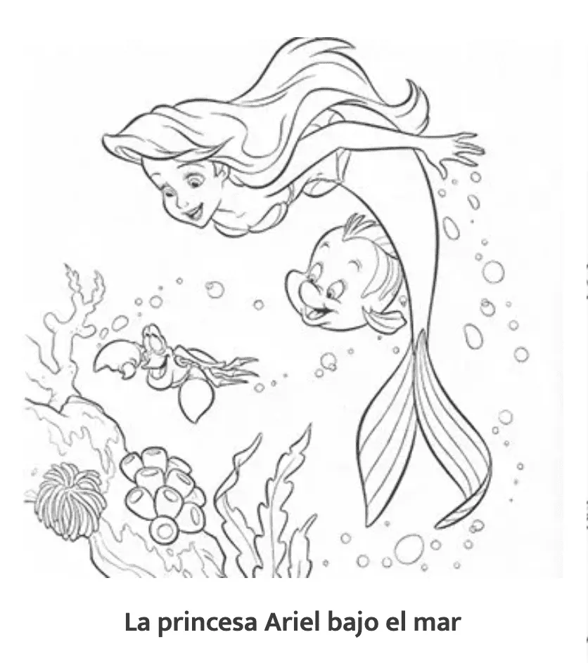 Dibujos de princesas para colorear