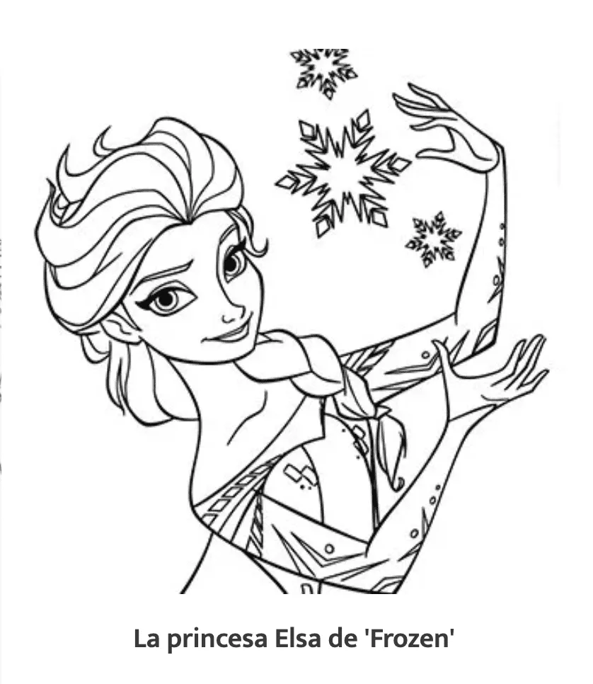 Dibujos de princesas para colorear