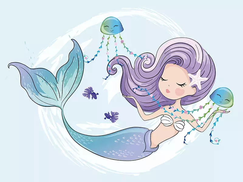 Dibujos de sirenas: ¡todos a colorear!