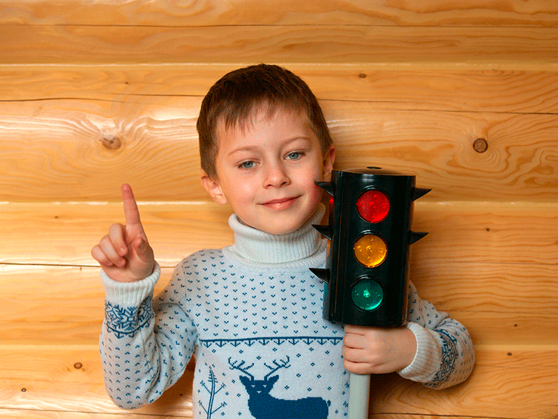 Técnica del semáforo para controlar las emociones del niño