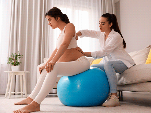 Aliviar el dolor de parto en casa