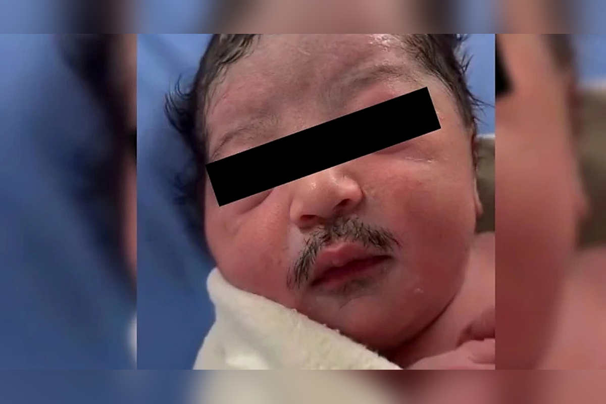 video viral bebe bigote