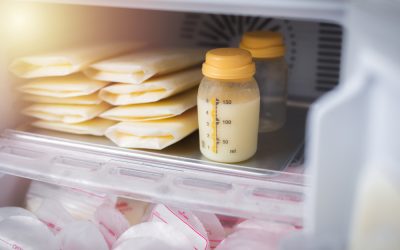 Breast,Milk,Frozen,In,Plastic,Storage,Bags,For,Baby.,The