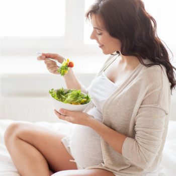 Pregnancy,,Healthy,Food,And,People,Concept,-,Happy,Pregnant,Woman